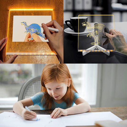 ✍️🖊️ LED Rewritable Board with 7 Pen (15×15) 💡