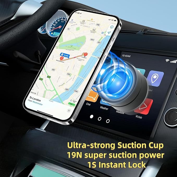 🧲🚗 Vacuum Magnetic Phone Holder 🙌