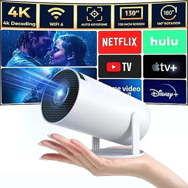 🎥 Smart Mini 4K Projector with HDMI, Wifi, Jiostar, Netflix, Youtube Etc 📺