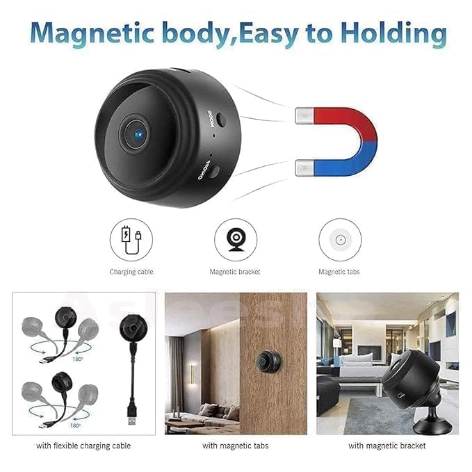 🔒 WiFi Camera Security Camera for Home & Outdoor – HD, Compact & Powerful!