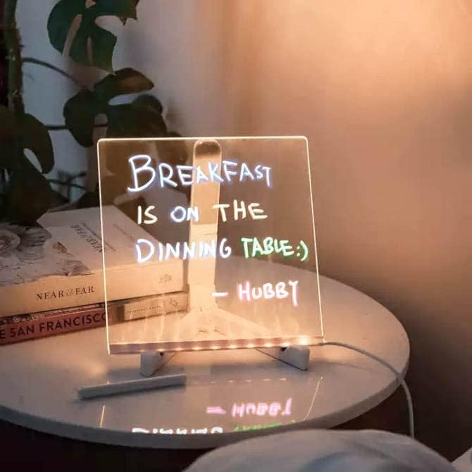 ✍️🖊️ LED Rewritable Board with 7 Pen (15×15) 💡