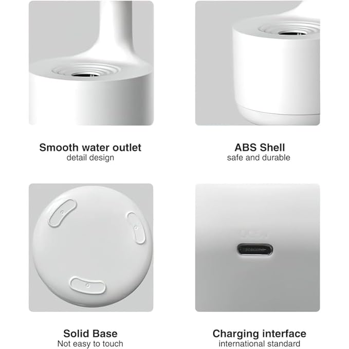 🌫️✨ Anti-Gravity Water Drop Humidifier with LED Display ⏳