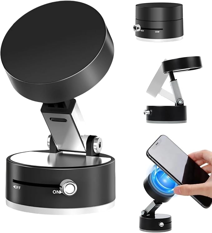 🧲🚗 Vacuum Magnetic Phone Holder 🙌
