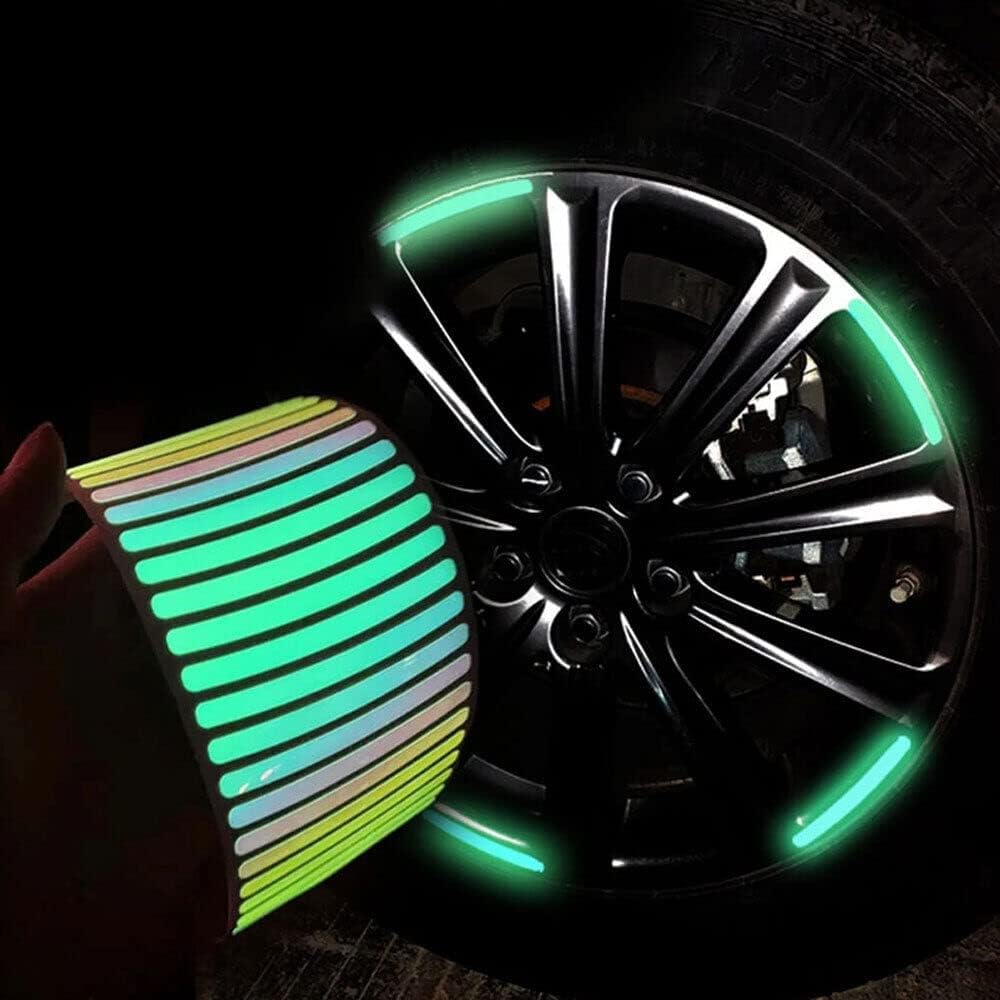 ✨ Car Wheel Hub Reflective Stickers – Night Safety & Stylish Look! ✨