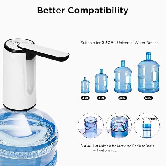 Foldable Rechargeable Water Dispenser Electric Pump