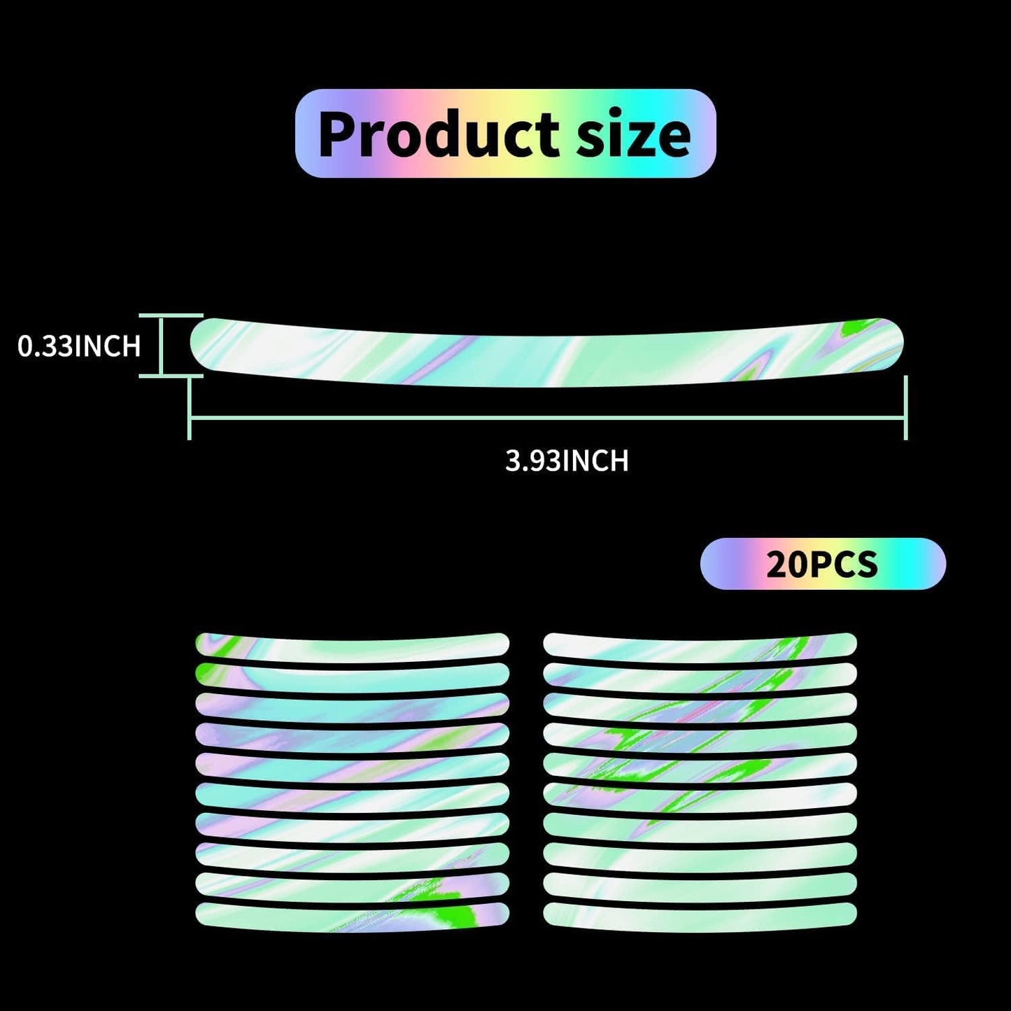 ✨ Car Wheel Hub Reflective Stickers – Night Safety & Stylish Look! ✨