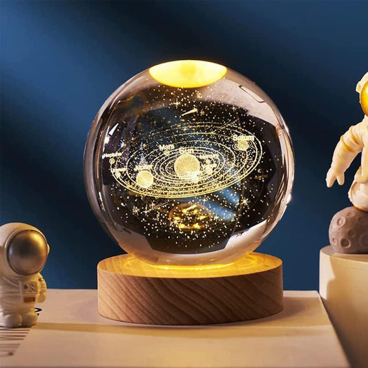 ✨ 3D Galaxy Crystal Ball Night Lamp ✨