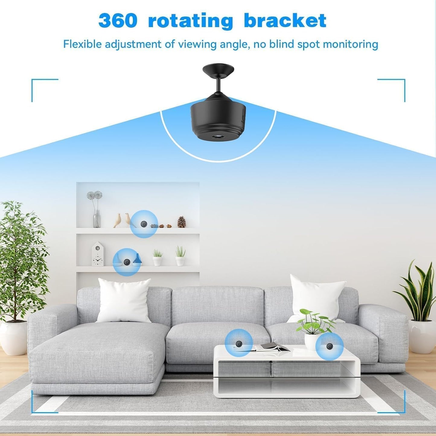 🔒 WiFi Camera Security Camera for Home & Outdoor – HD, Compact & Powerful!