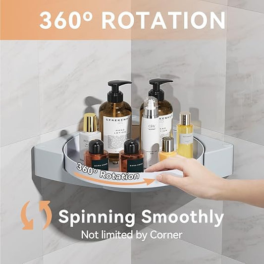 ✨ 360° Triangular Rotating Corner Shelf ™🔄
