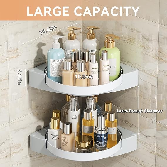 ✨ 360° Triangular Rotating Corner Shelf ™🔄