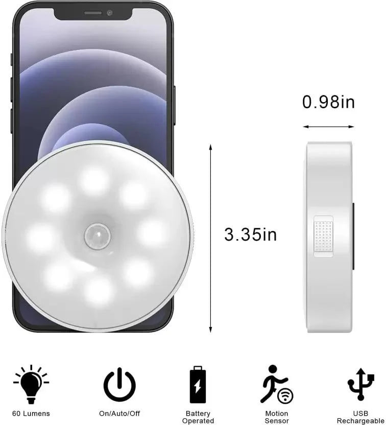 💡🏠  Wireless Motion Sensor LED Night Light ✨
