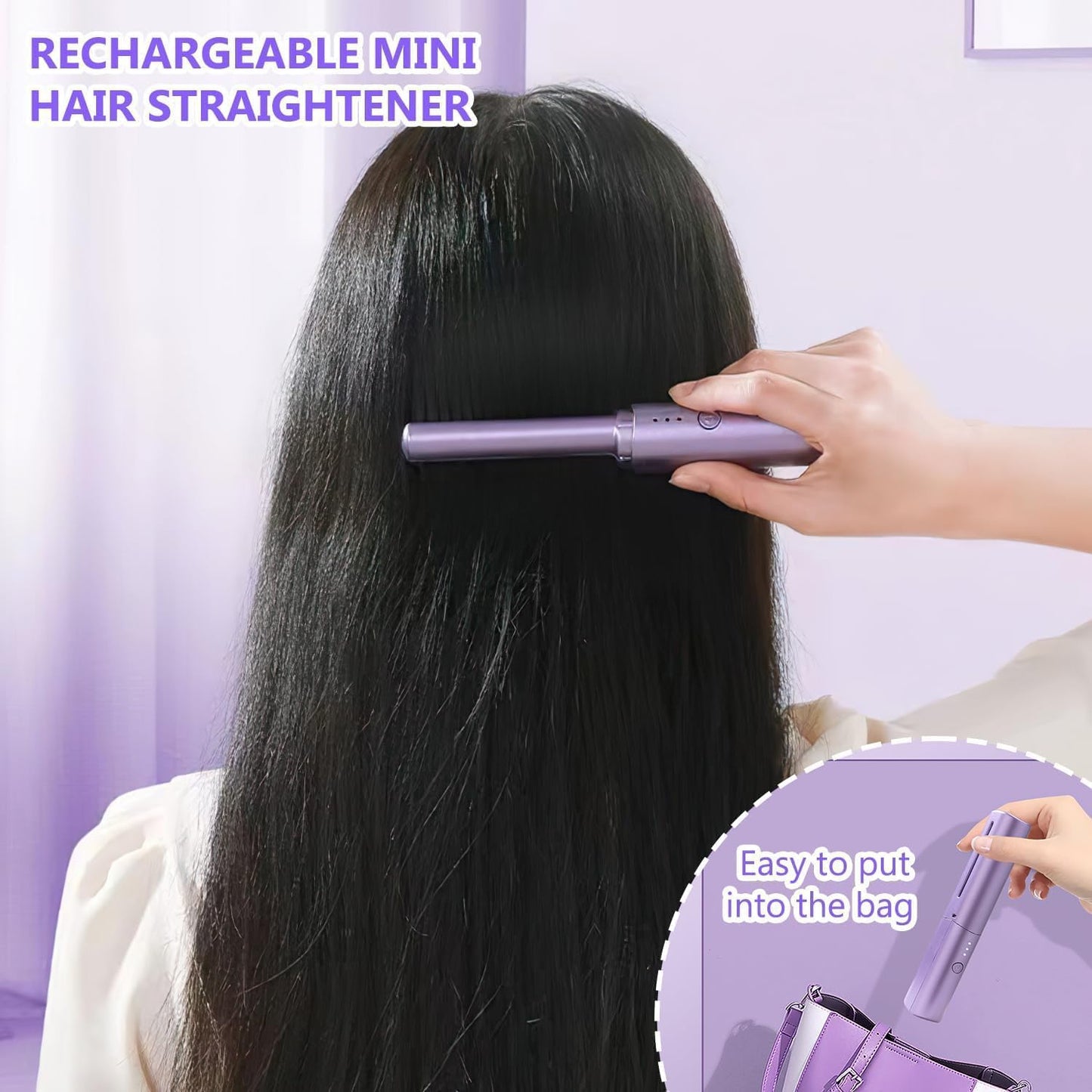 Rechargeable Hot Comb Hair Straightener