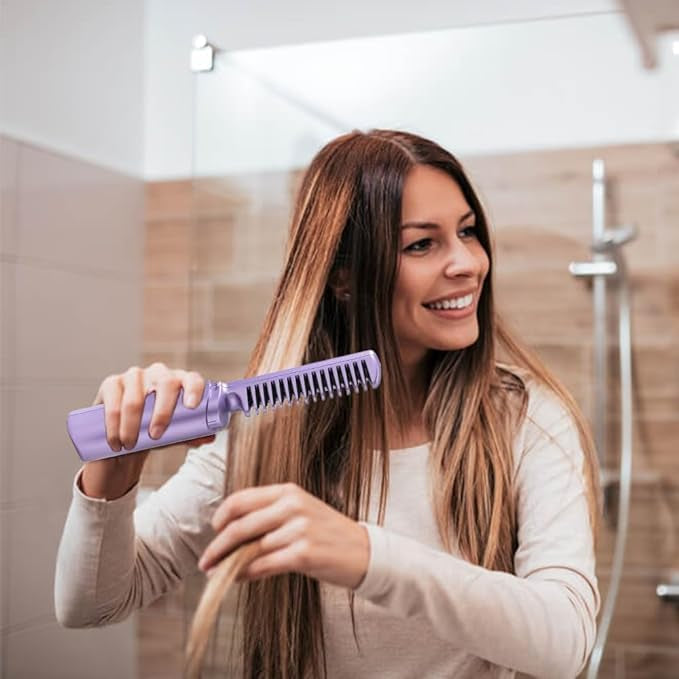 Rechargeable Hot Comb Hair Straightener
