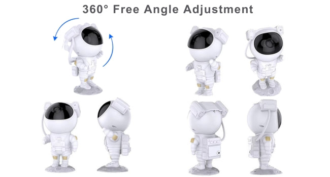 🚀🌌 Astronaut Galaxy Projector 360° Rotating Night Light 🤖🎮